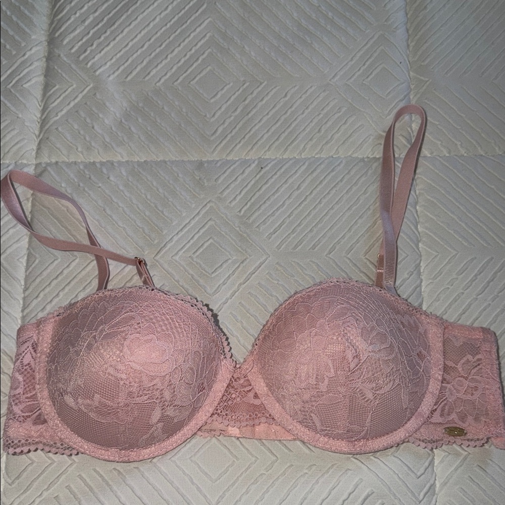Pink Lace Bra